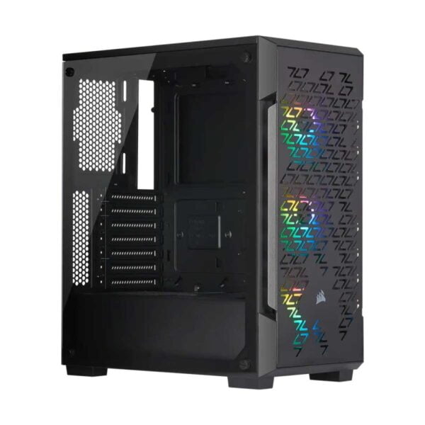 Corsair iCUE 220T RGB AIRFLOW Tempered Glass Mid Tower Smart ATX Case  Black